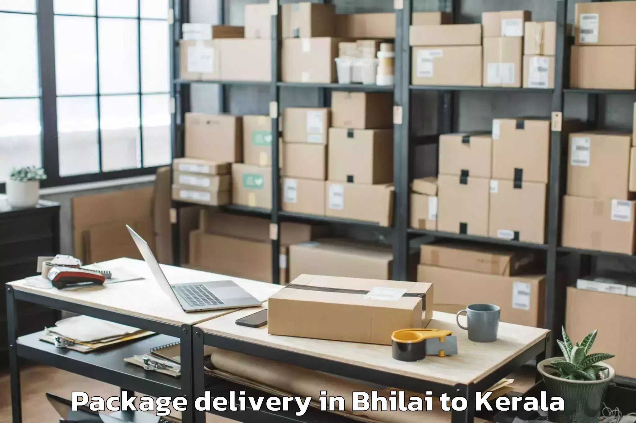 Bhilai to Lulu Mall Thiruvananthapuram Package Delivery Booking